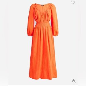 J. Crew V-neck midi dress in soft gauze
